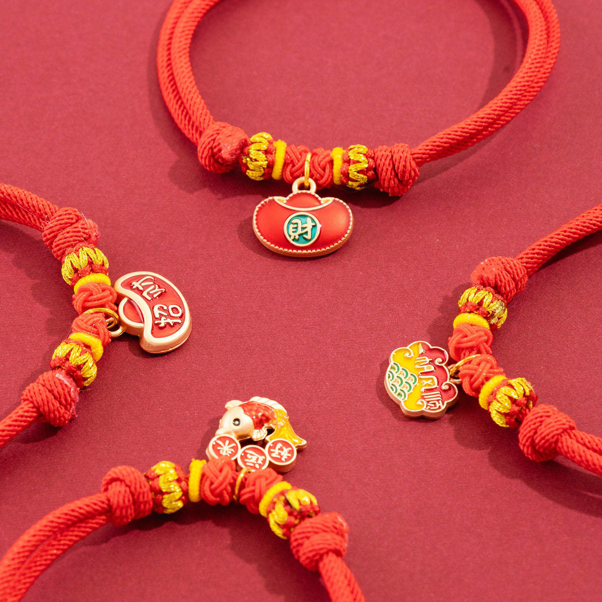 2026马年宠物猫猫狗狗红色编织绳项圈招财转运挂件可调节通用款,宠物/宠物食品及用品,项圈/肩带,淘宝优惠券,粉丝福利购,淘宝优惠卷