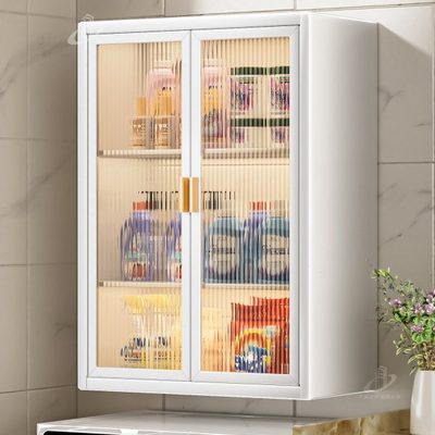 卫生间置物架墙上免打孔壁挂式厕所浴室洗手间洗漱台多功能收纳柜