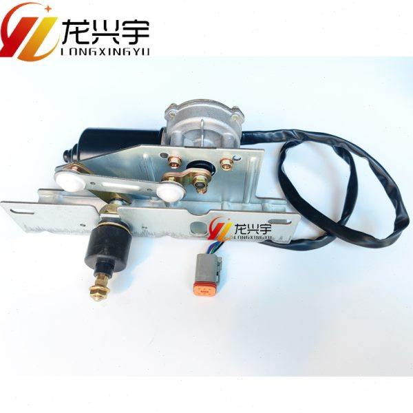 适用柳工装载机配件816 835 836铲车雨刮电机总成 刮水雨刷杆片臂