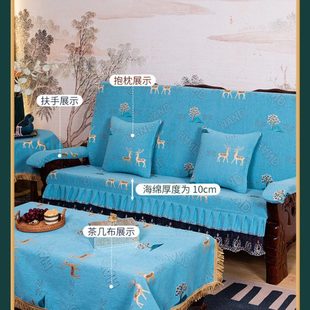 实木红木沙发垫坐垫带靠背加厚高密度海绵四季 通用木质联邦椅垫子