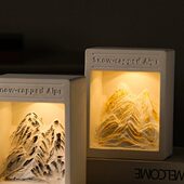 生日礼香氛阿尔卑斯摆件伴手礼扩香石淡香卧室女生香薰山香薰礼盒