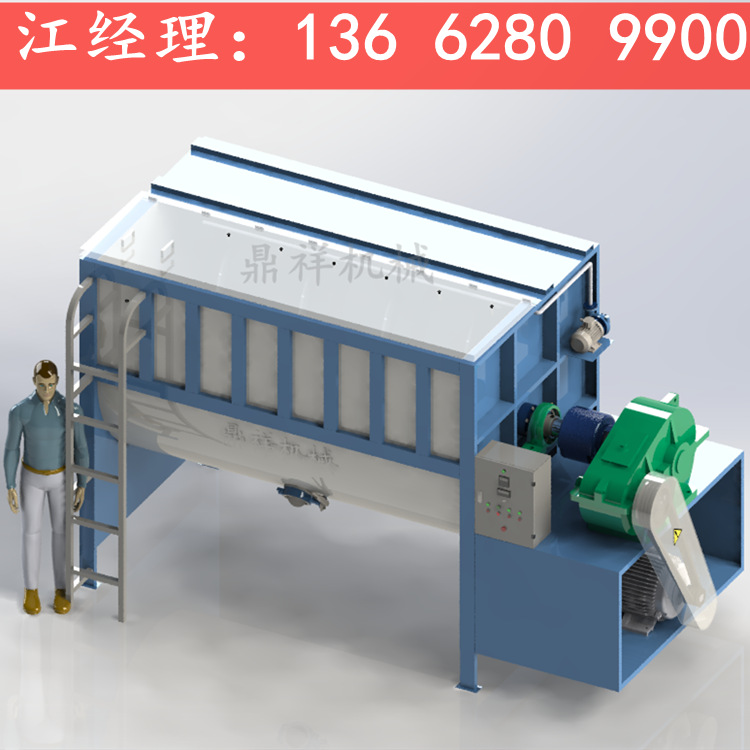 现货大型导热油加热卧式搅拌机 塑料PP PE加热烘干搅拌桶来电优惠