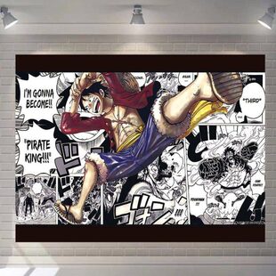 斯挂毯背景布壁布房间寝室艾装饰画布床头日式海贼王路飞动漫挂布