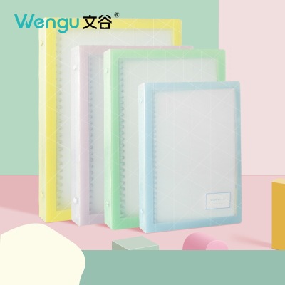文谷A5/B5/A4铁夹活页本可拆卸记事本加厚活页夹学生笔记本子批发