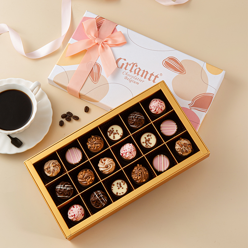 歌兰特手工巧克力礼盒装比利时进口夹心黑巧伴手礼生日圣诞节礼物