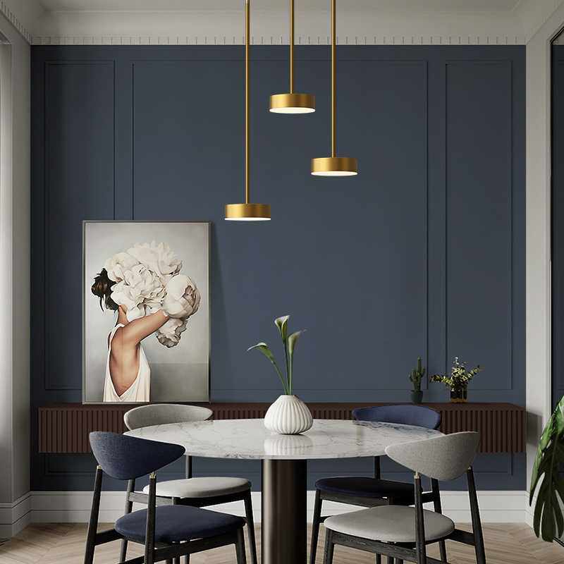 北欧餐厅吊灯全铜吧台饭厅餐桌灯创意个性卧室灯现代简约灯具灯饰