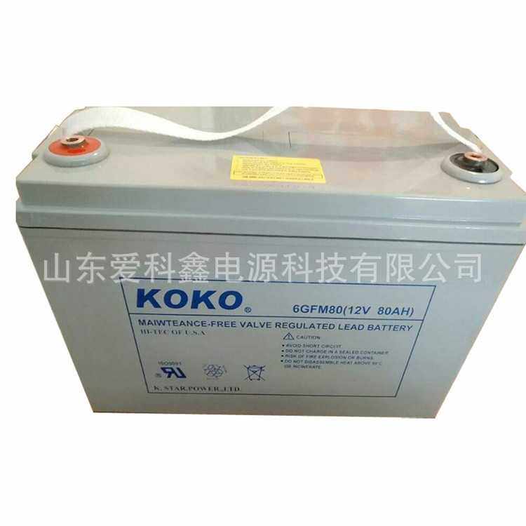可可KOKO蓄电池6GFM120 12V120AH UPS铅酸蓄电池