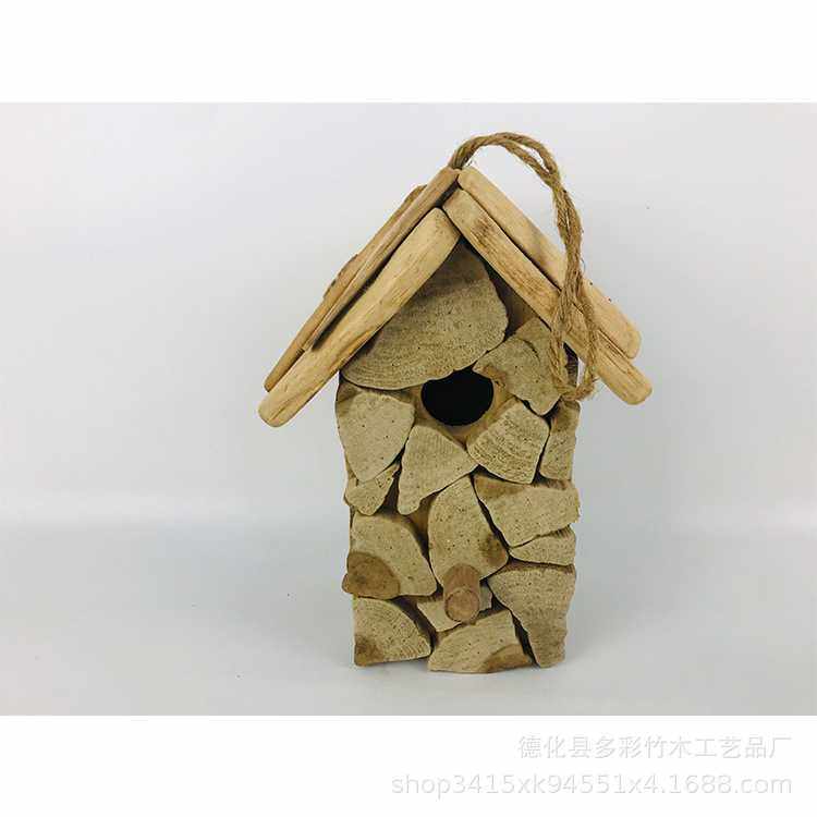 漂流木鸟屋创意木制木块拼接可开合鸟窝户外阳台可挂式个性木鸟巢,电子元器件市场,其它元器件,淘宝优惠券,粉丝福利购,淘宝优惠卷