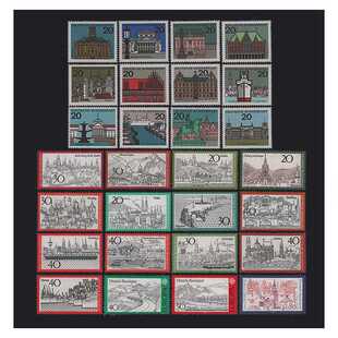 1964—1994年德国邮票.德国古镇系列邮票套装.含17套共28枚邮票