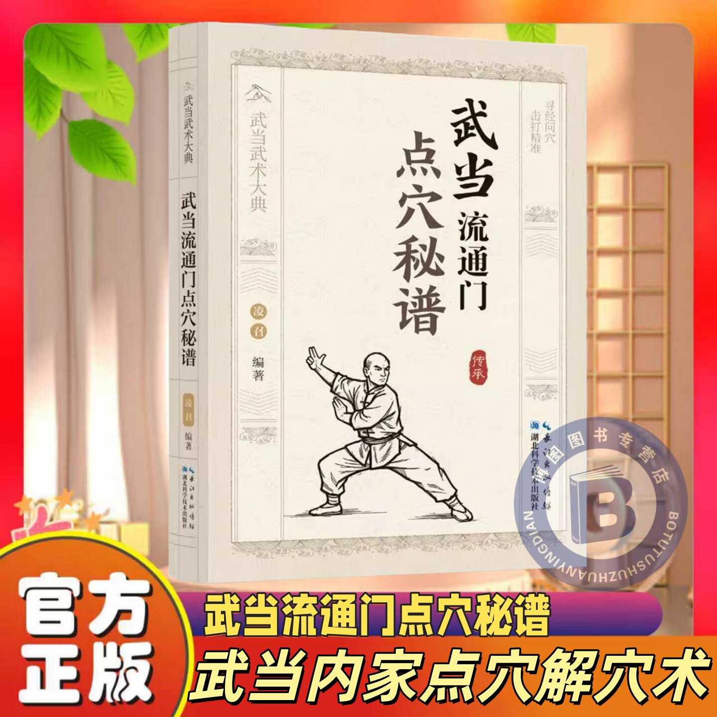 官方正版武当流通门点穴秘谱武术大典体育运动健身格斗书籍武功秘籍功夫门的源流爱好者学习参考书Y八段锦入门太极拳解穴内功少林