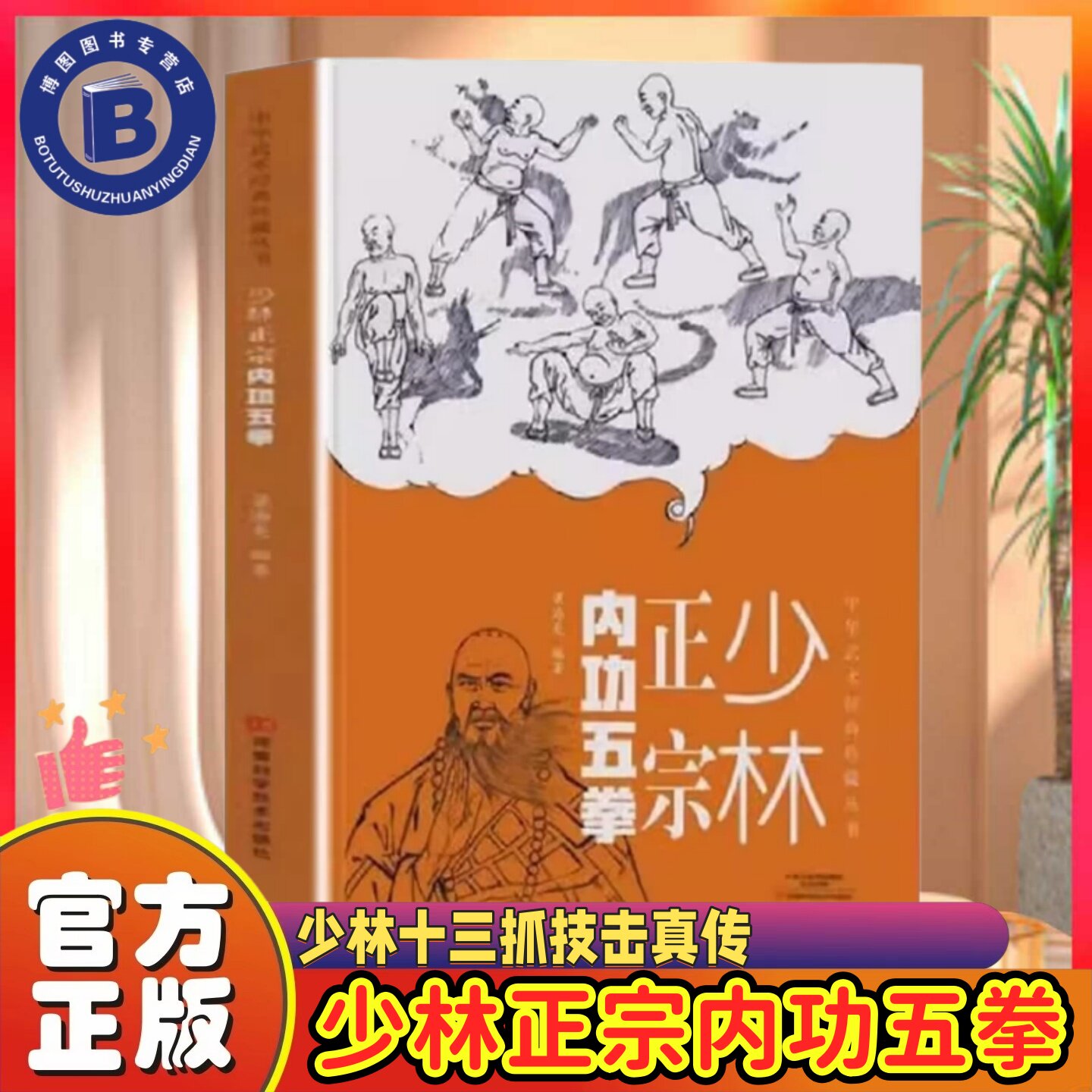 【官方正版】少林正宗内功五拳 少林十三抓技击真传正版少林功夫中华武术经典珍藏丛书少林武术武功招数招法中华武术强身健体书籍