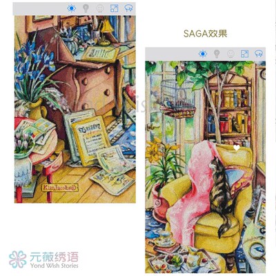 618尾款 kim系列《后院》备注团号,根据团号发货 十字绣
