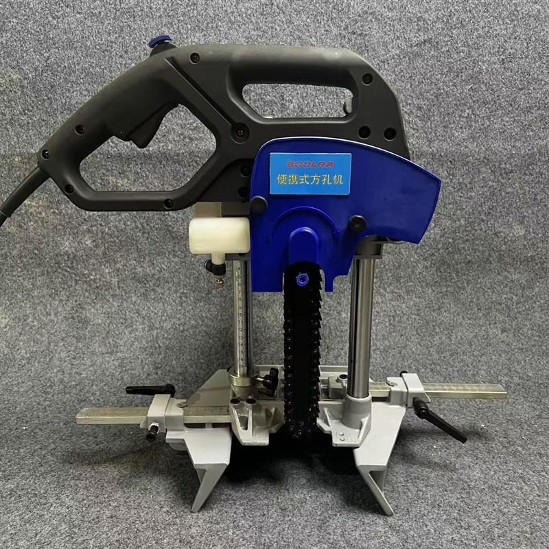 榫卯打孔开槽木工打榫机便携式方孔机 22L0v木工方孔电钻方木原木