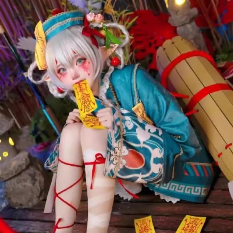 小僵尸Lolita连衣裙演出服角色扮演cosplay女装洛丽塔万圣节服装