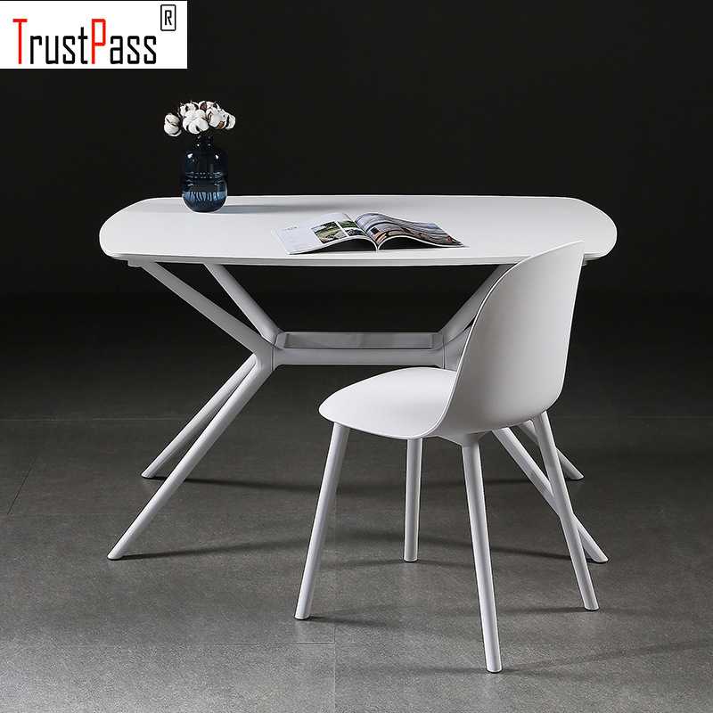 北欧办公桌 洽谈桌 简约伊姆斯桌时尚 咖啡桌 餐厅餐桌 塑木餐桌