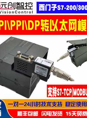 PLC以太网模块MPI转TCP网关S7300/PPI转MODBUS数据采集编程