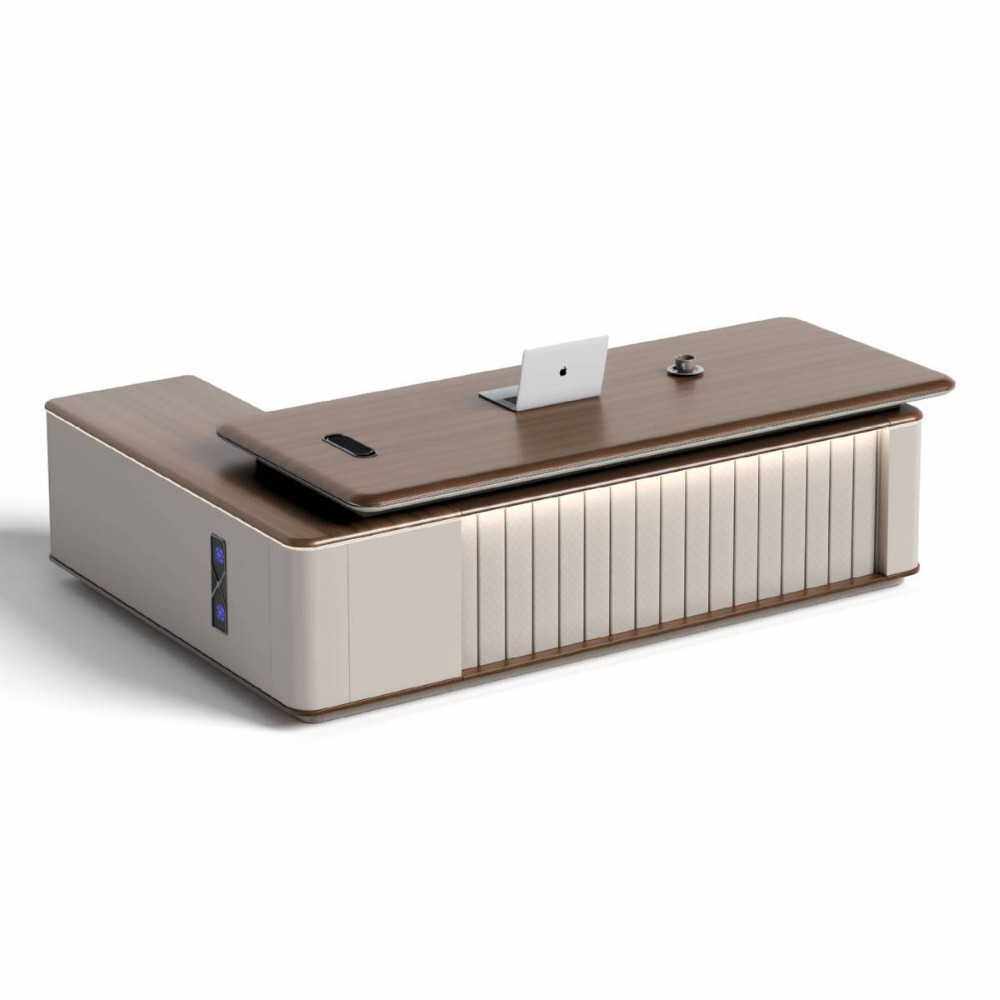 大气风格老板桌现代大班台高端办公室家具总裁董事长办公桌椅组合