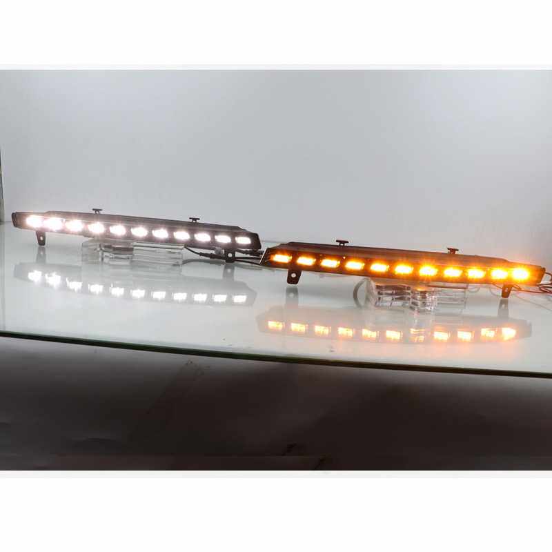 适用奥迪Q7 10-15款LED日行灯前保险杠日间行车灯前杠灯条