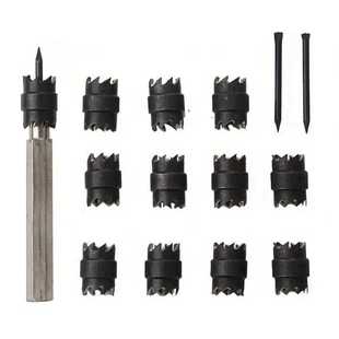12件焊点去除钻头高速钢点焊钻电动工具组六角手柄修复锚定点钻头