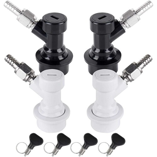 MRbrew 2 Pairs Ball Lock Disconnect Set, Home Brew Ball Lock