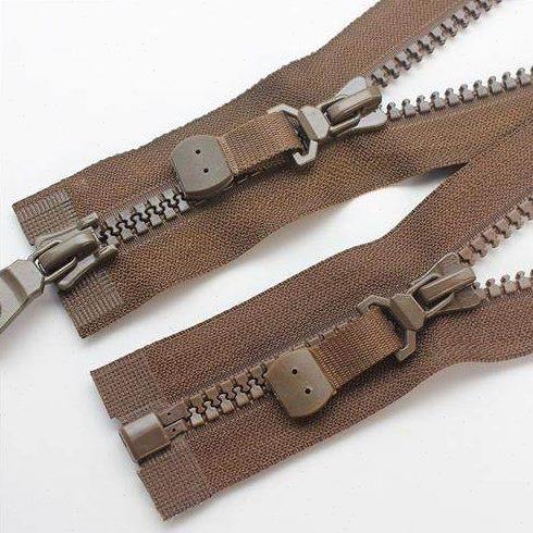 6号8树脂双头拉链双开单开单头棕色绿色外套门襟6拉头拉链包邮