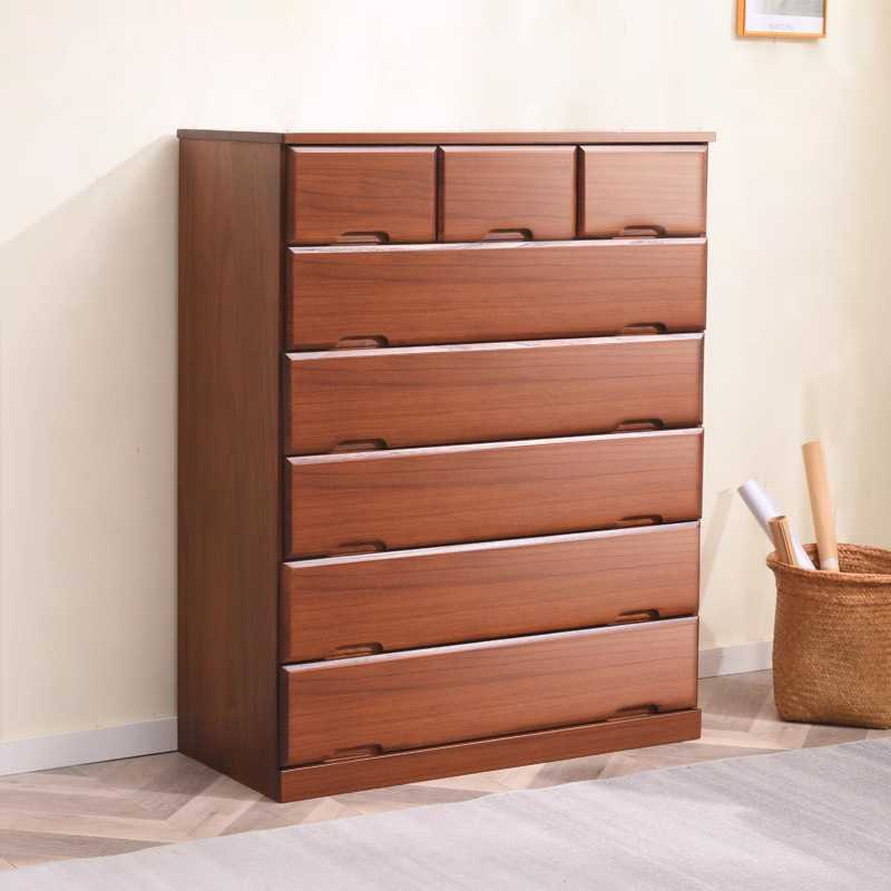 五斗柜实木斗柜简约现代卧室抽屉柜客厅靠墙七斗柜收纳柜子五斗厨