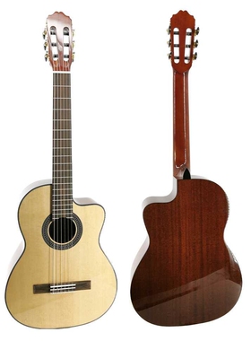 39寸缺角古典吉他云杉单板桃花心吉他Solid spruce Mahogany guit