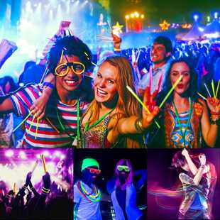 Glow Party 170pcs Glow Party Supplies 100pcs Glow Sticks30p