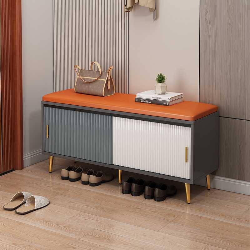 W8换鞋凳鞋柜坐凳一体鞋架家用门口可坐式长条入户收纳试衣间穿鞋