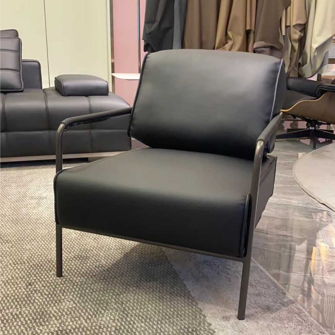 Baxter布鲁赛尔休闲椅单人沙发北欧简约老虎椅沙发椅北欧