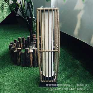 户外LED太阳能草坪灯庭院灯投光景观灯16 H68cm