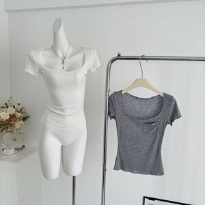 夏季骨感修身显瘦慵懒上衣女