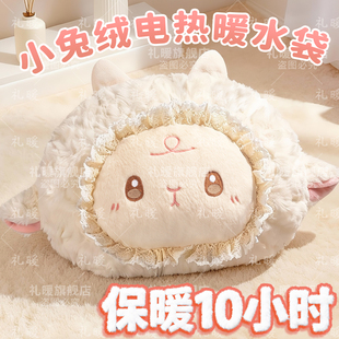 可爱热水袋充电款 充电 毛绒暖宝宝女生暖手宝防爆暖水袋热2025新款