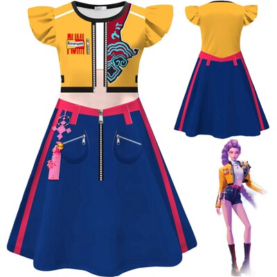 Movie K-Pop Rumi Cosplay Costume Halloween Carnival Rumi Hun