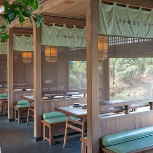 竹帘卷帘阳台升降遮光窗帘竹窗帘G酒店餐厅茶室装 日式 饰遮阳竹卷