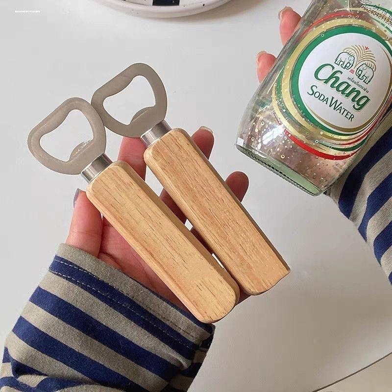 ins木柄开瓶器露营户外韩国简约