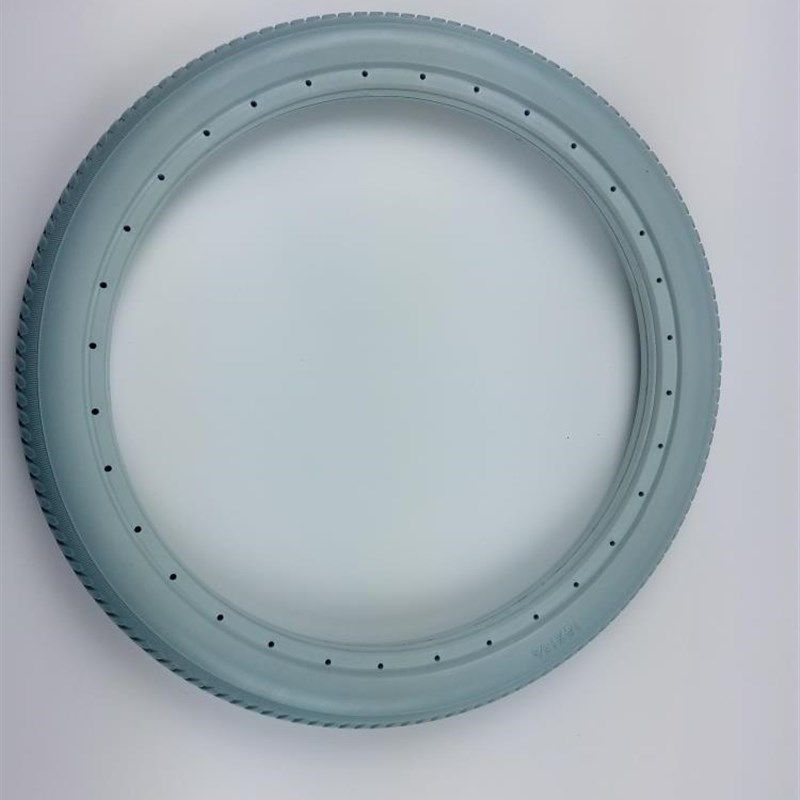 轮椅配件免充气PU轮胎外胎高品质聚氨酯轮胎16*13/8  16*1.75英寸