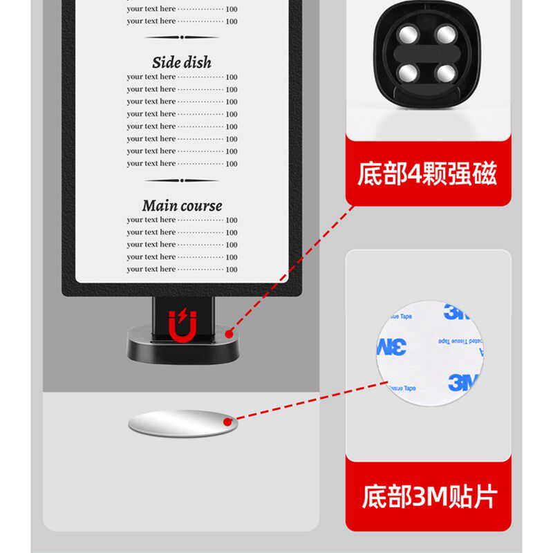 翻页台卡展示牌活页菜单牌a5台卡架餐厅桌面广告牌立牌台牌西餐咖