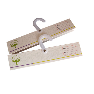 白色面料挂钩样卡布卡样品夹订做塑料挂钩彩色纺织吊卡布料挂卡