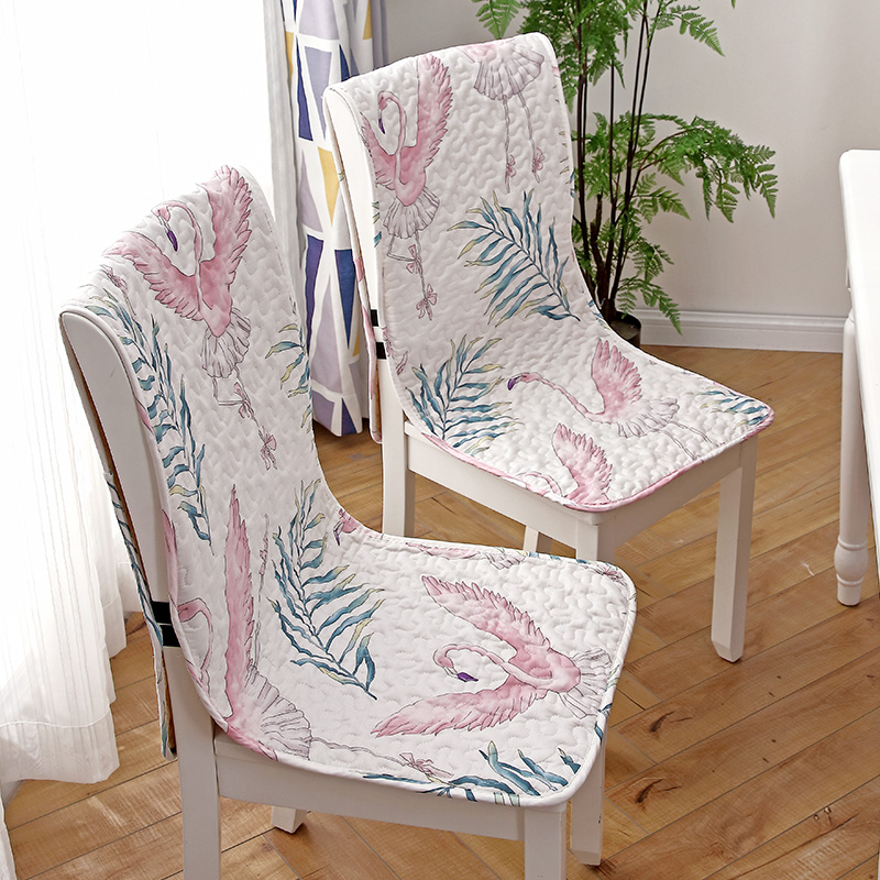 纯棉连体坐垫椅子靠垫一体连体四季餐桌椅垫椅套 防滑座椅垫