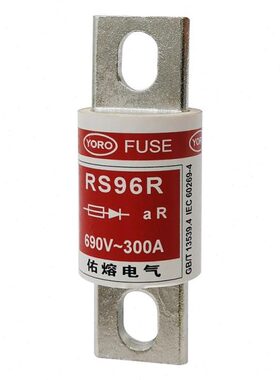 圆管螺栓连接式快速熔断器RS96R 200A 250A 280A 300A保险丝690V