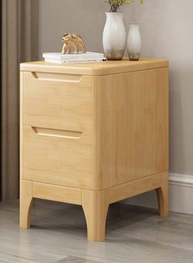 实木床头柜超窄小迷你20公分30/35/40cm宽夹缝小户型白色床边柜子