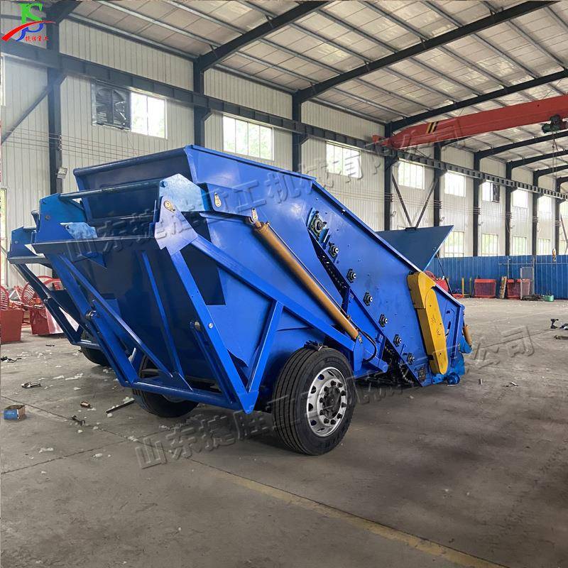 拖拉机牵引式农田捡石头机甘肃新疆地区土壤筛石机戈壁捡石机