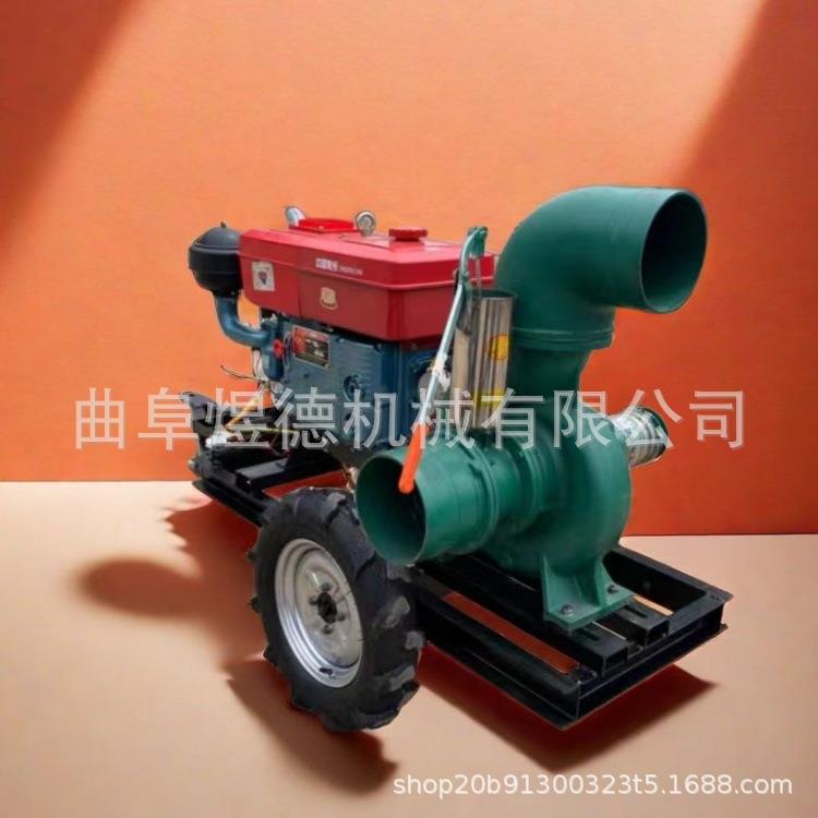 6寸柴油机水泵农田灌溉鱼塘导水抽水机污水排放排污泵