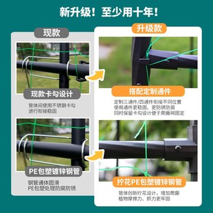 菜园爬藤架拱门花架子庭院葡萄架南瓜攀爬支撑杆户外园艺种植支架