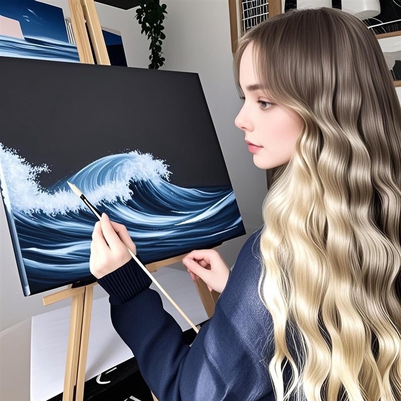 油画黑布框大尺寸定混纺中纹亚麻定做黑色涂层画布木框内框