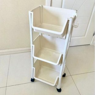 厨房蔬果置物架落地式可移动菜架子多功能杂物收纳架多层碗碟支架