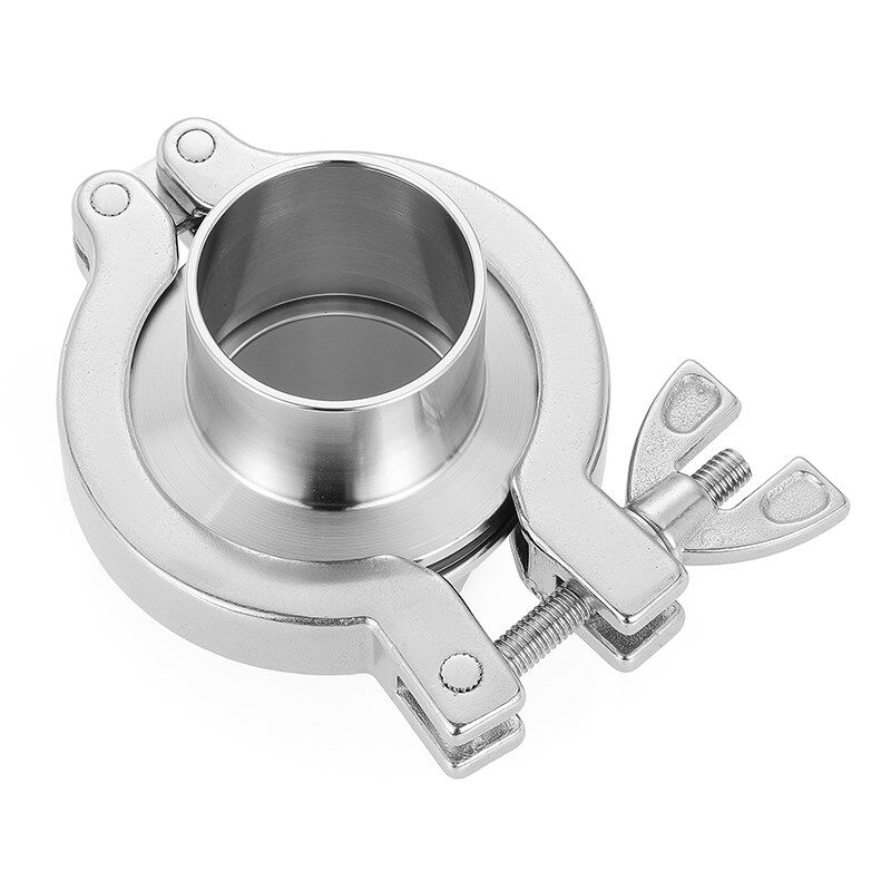 304不锈钢KF真空快装卡箍接头氟胶圈套装卡盘接头负压快速管道