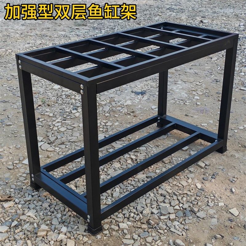 鱼缸架子底柜双层水族箱极窄溢流溪流缸架子家用多层展示架可定制