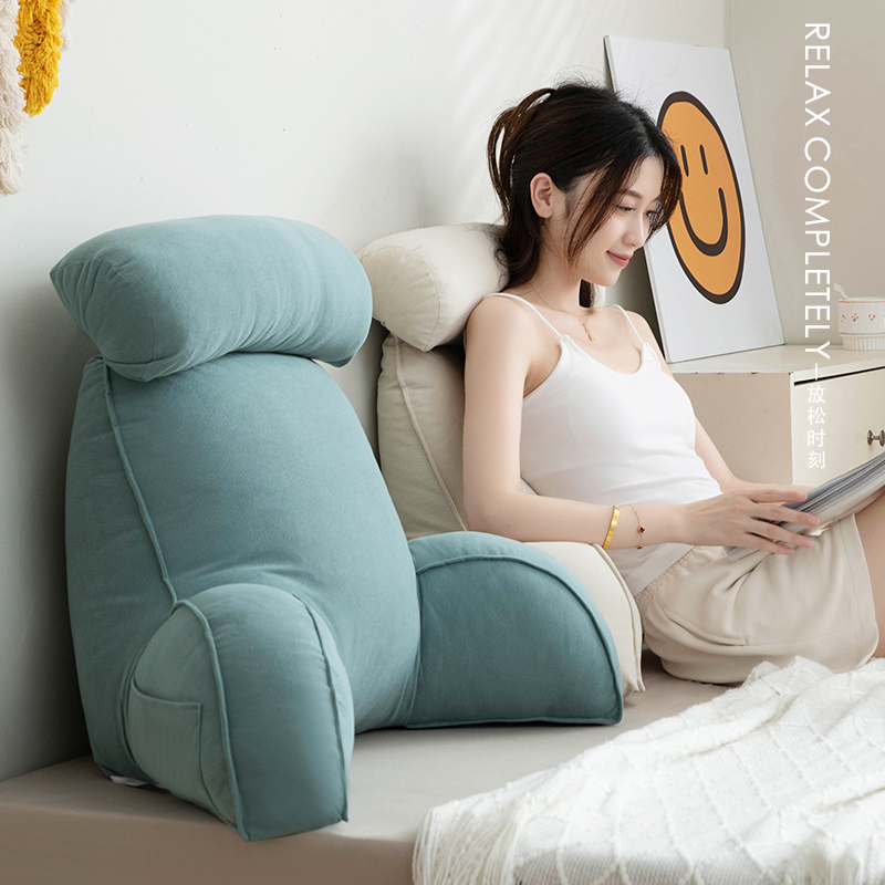 床头软包靠背床上飘窗宿舍万能靠垫护颈护腰榻榻米看手机孕妇靠枕